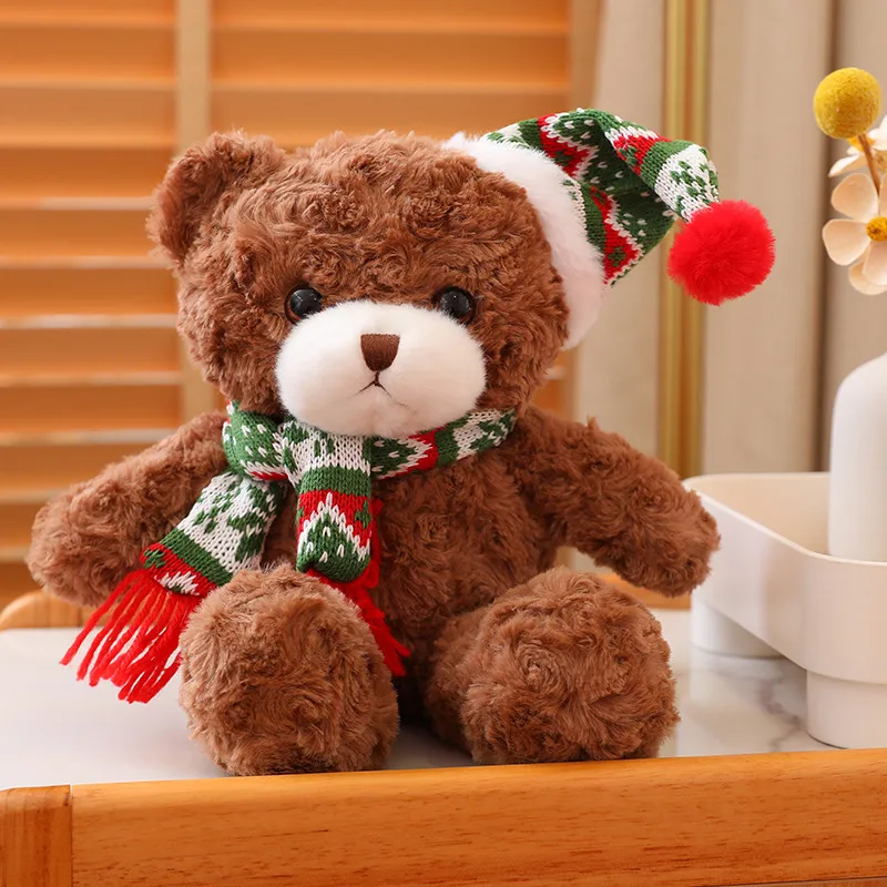 13" Teddy Bear Stuffed Animal Bear in Stock Christmas Customized Logo CE Import Toys from China to India Unisex Mhl 7 Days