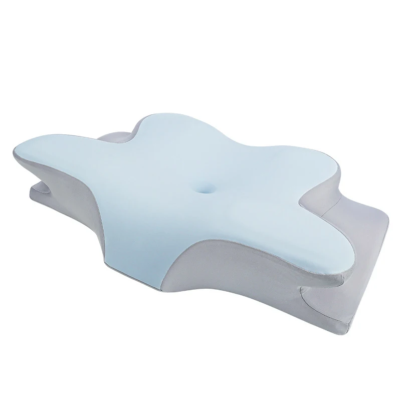 New Style Ergonomic Pain Relief Butterfly Shape Memory Foam Neck Support  Bed Odorless Ergonomic Contour Memory Foam Pillow