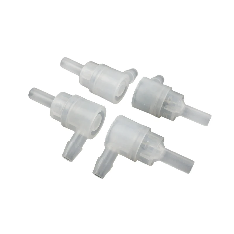 High Quality L-type One-Way Plastic Flow Valve Check Valve PP Hose with Leak-Proof Pagoda Joint