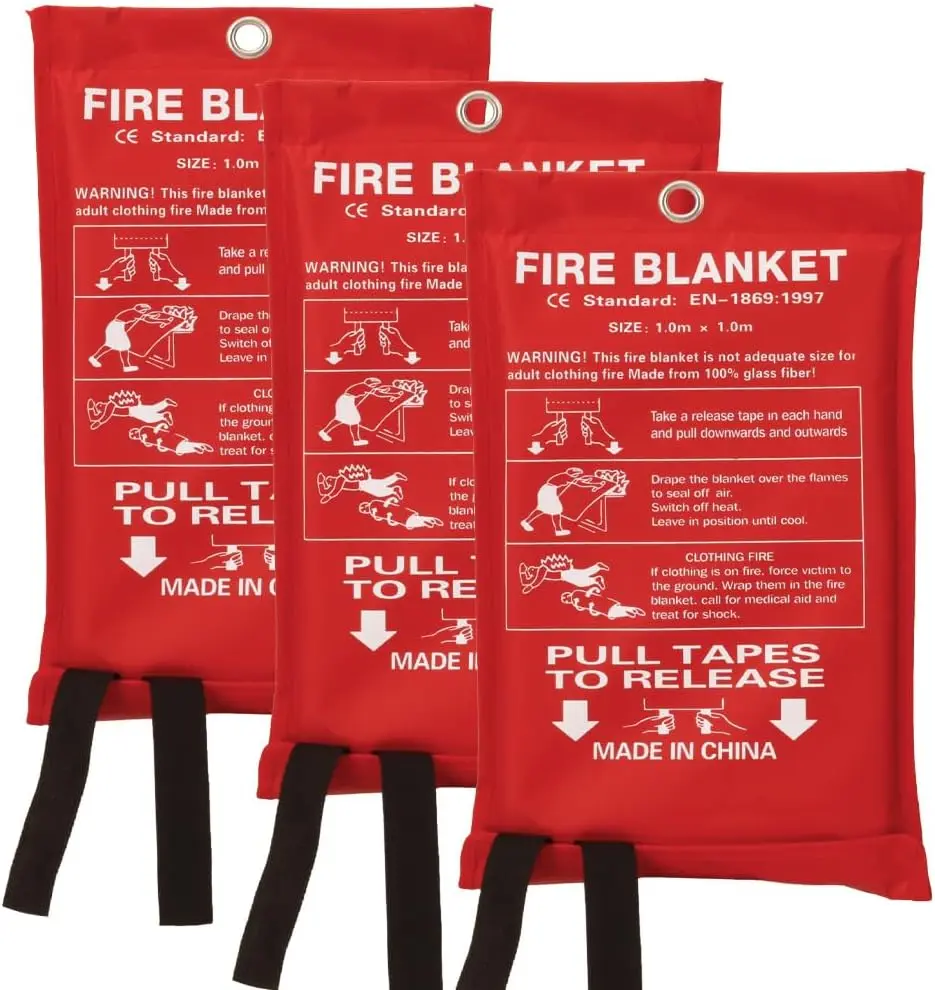 Professional Standard Emergency Fire Retardant Protection Heat Insulation Fiberglass Kitchen Fire Protection Blanket