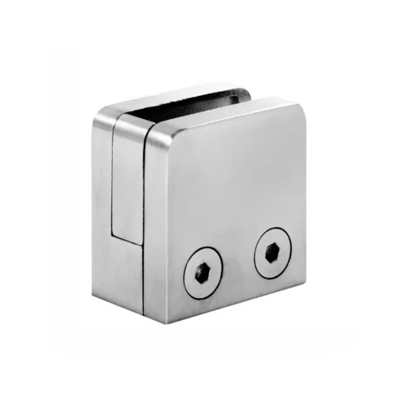 Stainless Steel Balcony Handrail System Balustrade Fixings Panel Swimming Pool / Terrace / Staircase Glass Floor Clamps