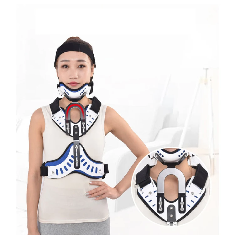 Adjustable Orthopedic Neck Support Brace Fixation Head Neck Chest Support Cervical Collar Brace
