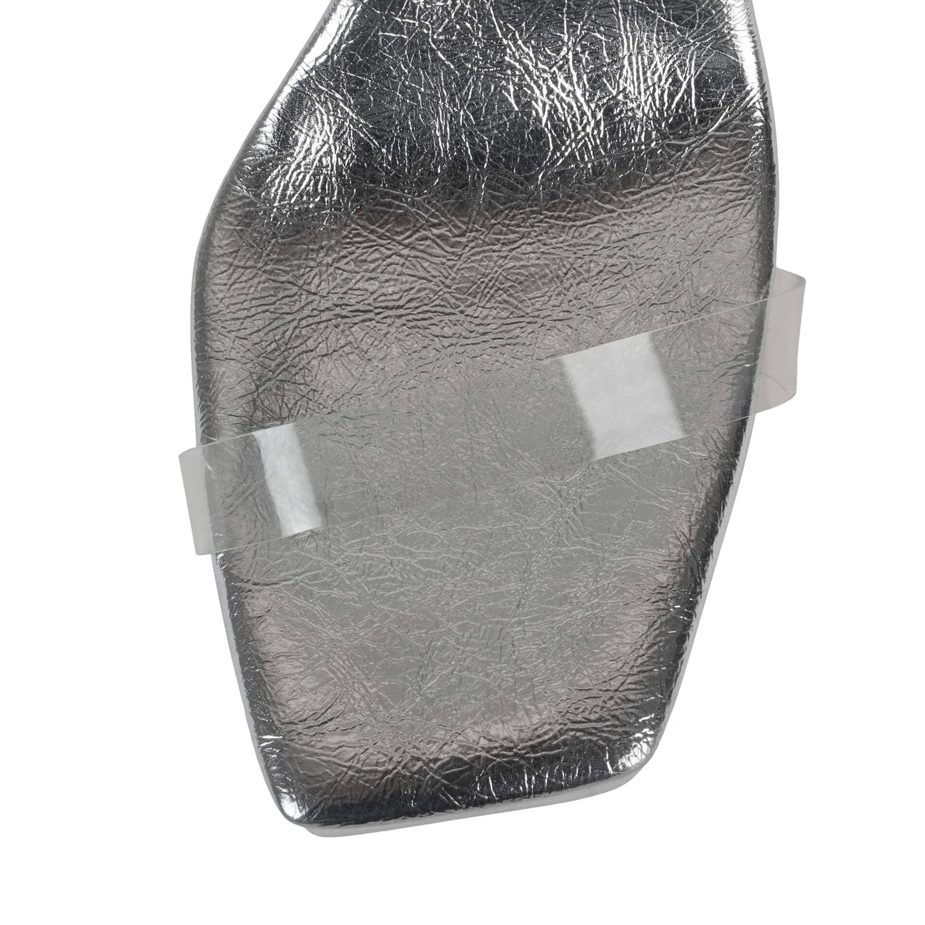 Enmayer Custom Logo Luxury Sandals Super High Chunky Heel Shoes Clear PVC Party Shoes Platform Sandals High Heels For Women