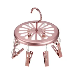 Kids children round towel rack hanger set baby clip hanger cloth clothes hangers clip