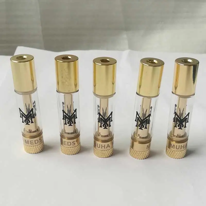
MUHA MEDS Vape Cartridges Packaging 0.8ML Atomizers Tank Thick Oil Vapes Cartridge 510 Thread Empty Atomizer 