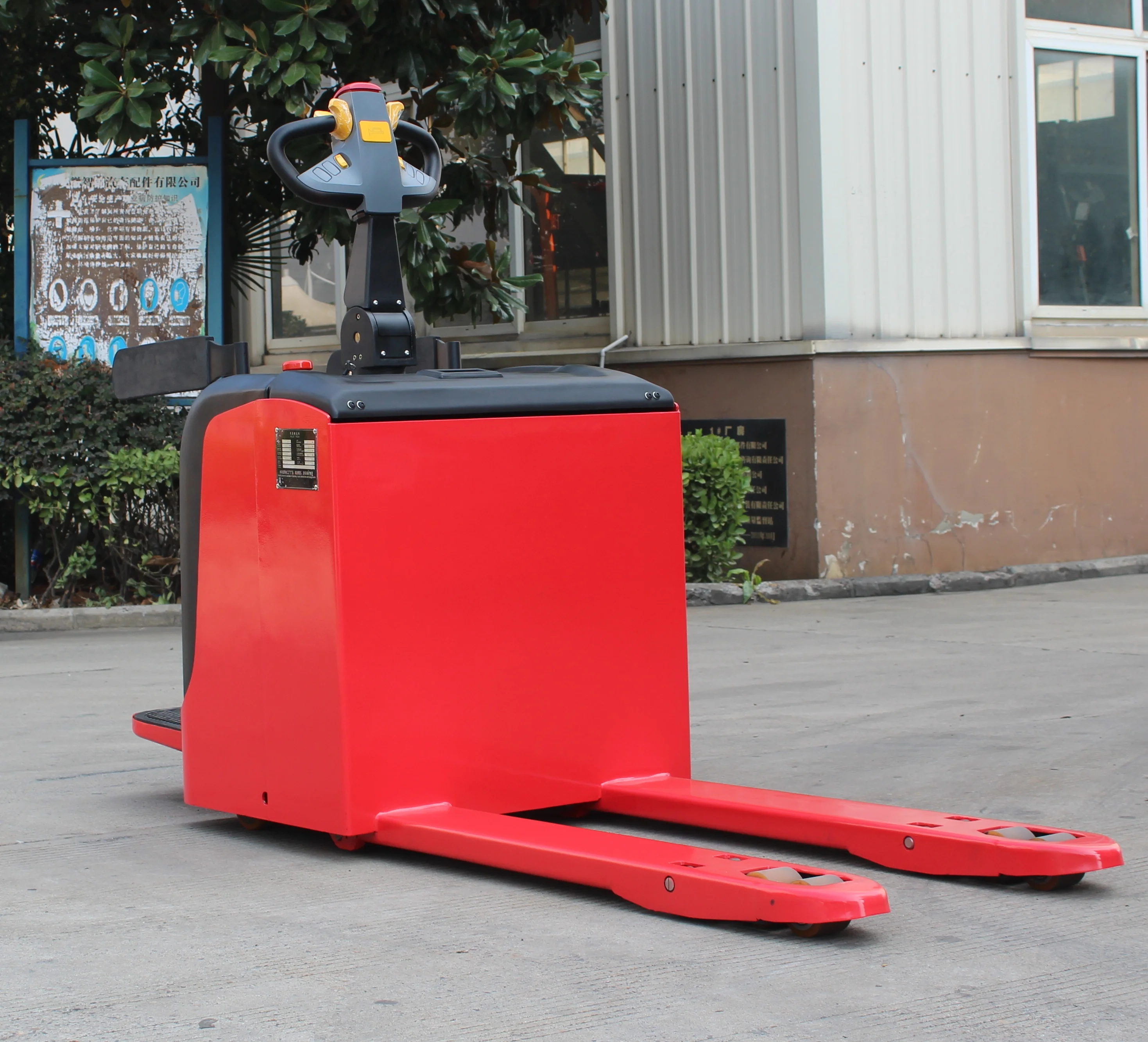 
Electric Stacker Truck Pallet Lift Stacker Capacity 1000/2000kg Full Electric Forklift in Warehouse 
