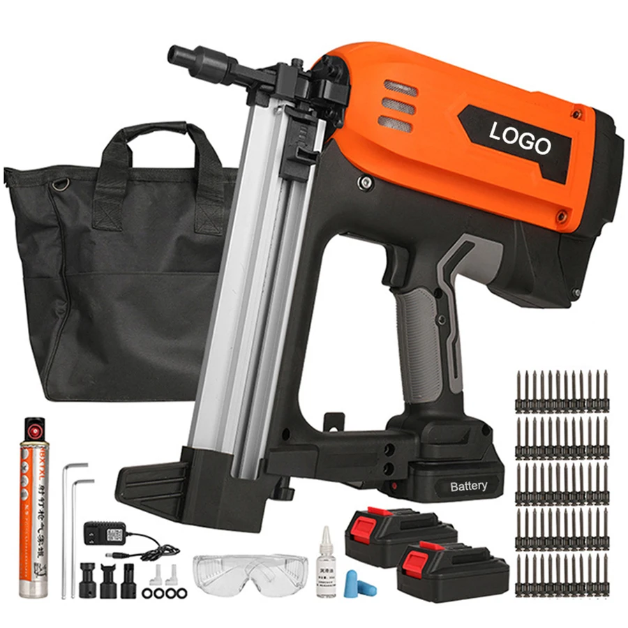 Cordless Lithium Battery Wall Concrete Framing Nailer Gas Nail Gun for Mounting