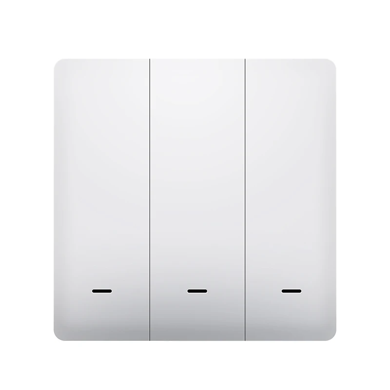 Support Integration 3Gang 100-240VAC Intelligent WIFI Button Switch, EU Standard Smart WIFI Light Switch