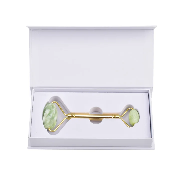 Popular sale Pink Rose Quartz Facial Jade Roller massage stone for Face and Neck with DIY head wholesale