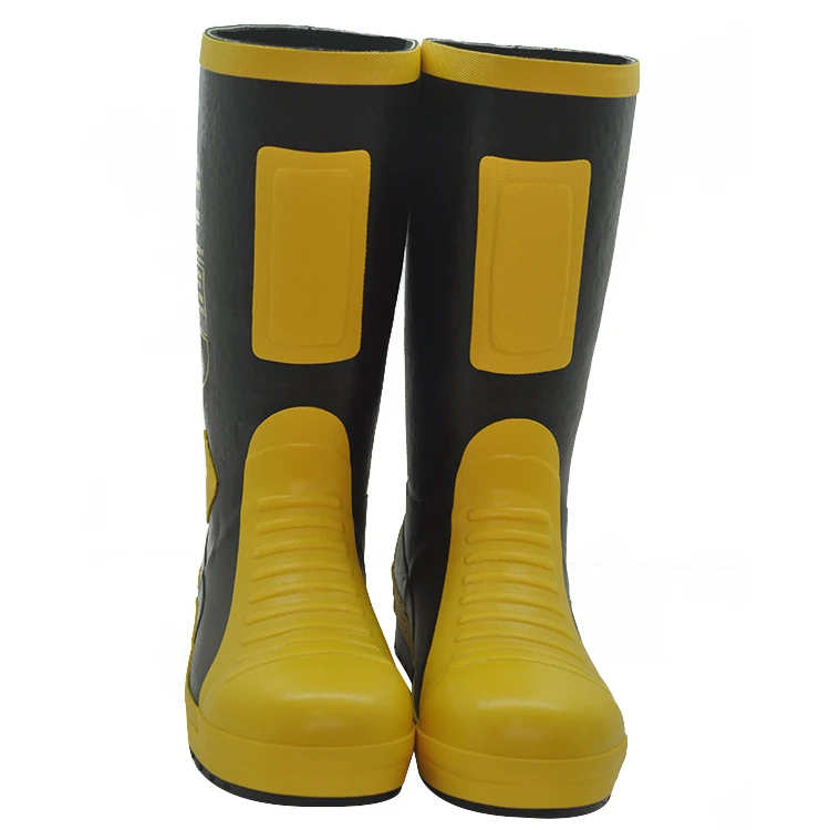 Firefighting Firefighters Protective Fireman Boots with Safety Rubber Key Features