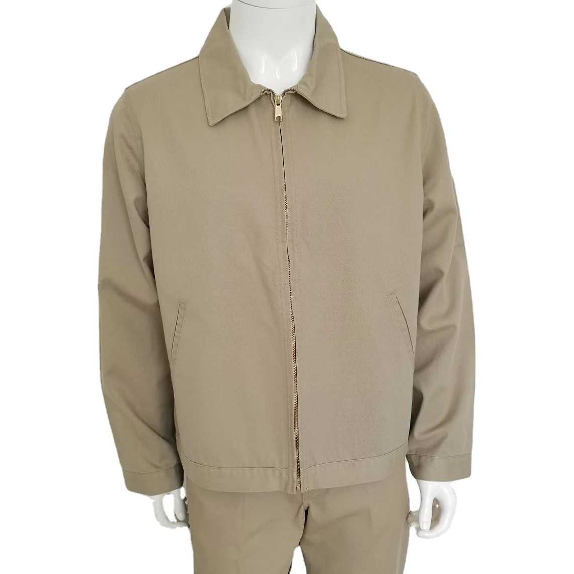 
Hot sale custom logo mens thick Dickie work jacket workwear jacket work coat stiff handfeel work coat 