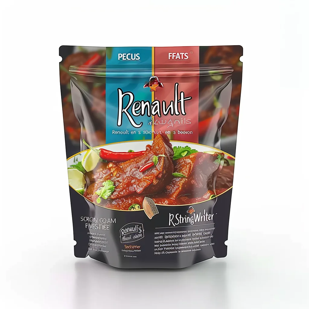 Custom High Temperature Barrier Foil Retort Pouch Retort Bag Aluminium Stand Up Pouch For Instant Cooking Moi-moi