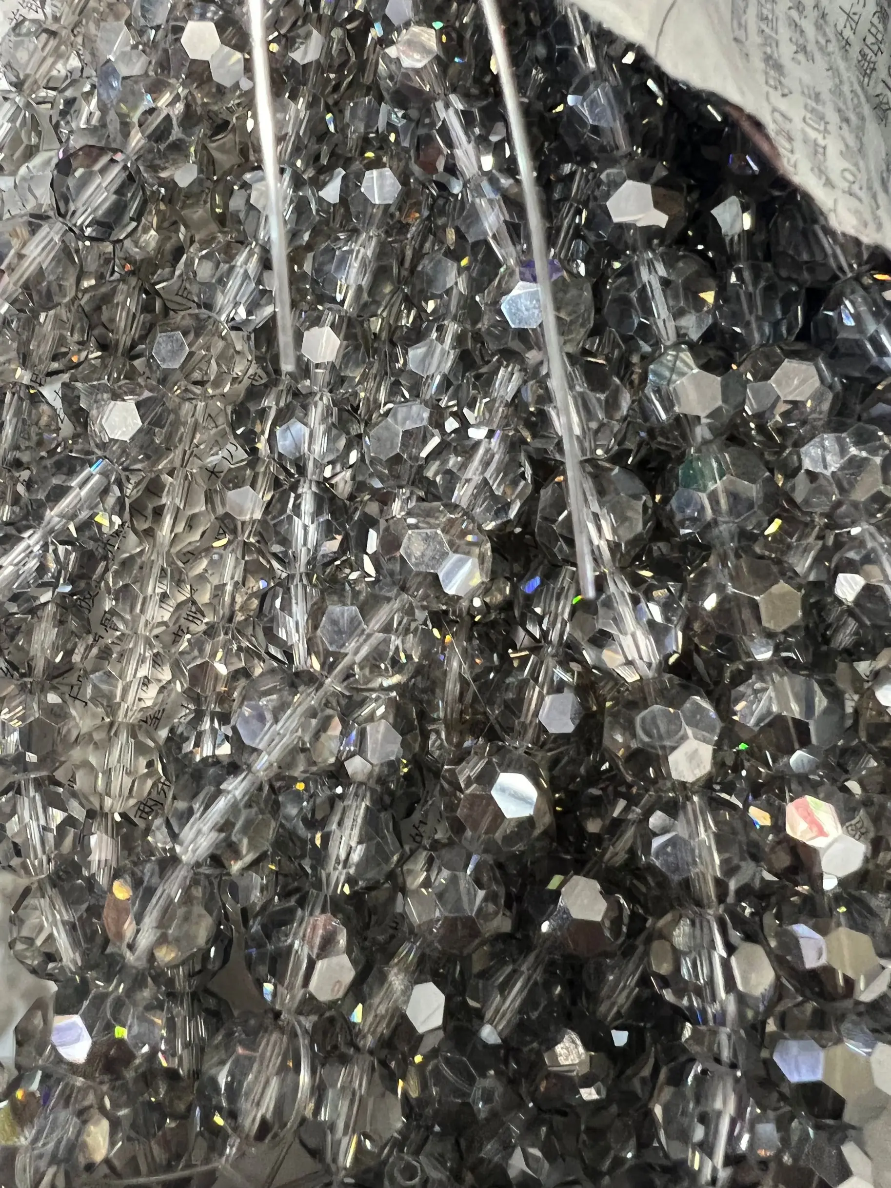 Wholesale DIY loose bead faceted crystal rondelle glass beads factory glass beads bulk pearl for crystal jewelry making