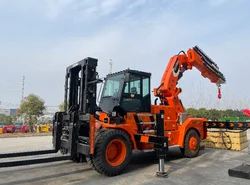 SOCMA crane forklift  16 tons forklift  with mobile crane