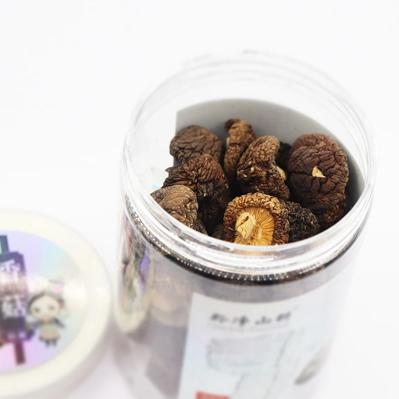 Недорогие заводские прямые поставки высококачественных сушеных грибов Shiitake в банке питательные сушеные
