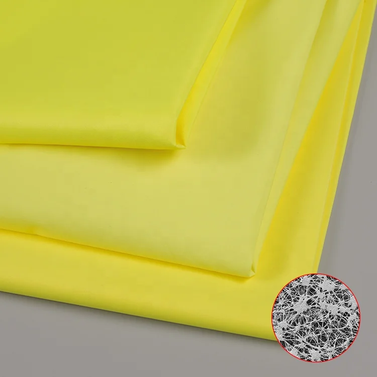 Новое поступление, Водонепроницаемая дышащая саржевая ткань HV Yel, ламинированная ткань с мембраной из ПТФЭ для безопасной одежды