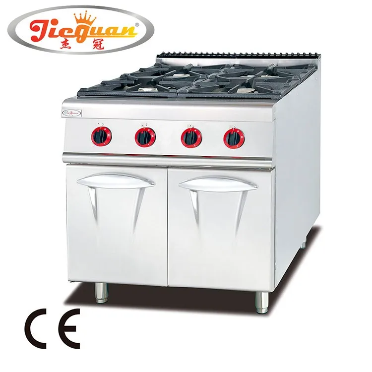 Cooking Equipment Restaurant Gas Stove Commercial Gas Range 4 Burners Gas Cooking Range