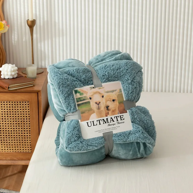 Hot selling throws blanket for sofa sherpa throw blankets fleece