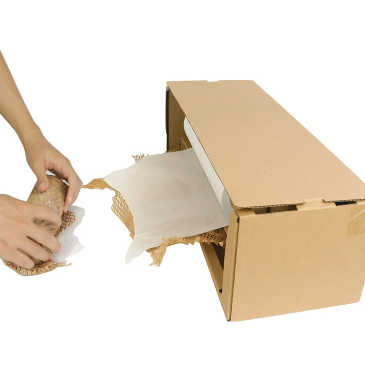 Recycle Virgin Wood Kraft Paper Wrap Roll Cushion Kraft Paper Viod Filled Packing Material Shockproof