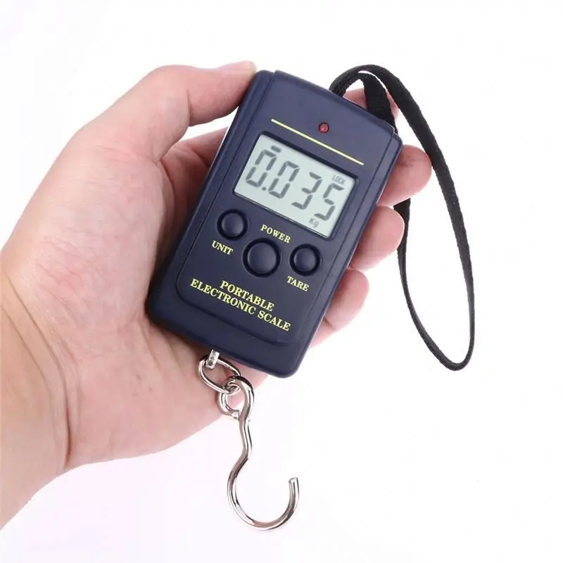 Portable 40kg/10g Electronic Hanging Fishing Digital Pocket Weight Hook Scale Multifunctional Luggage Shopping Fishing Weighing