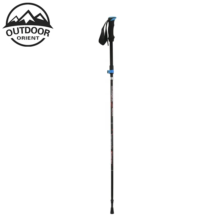 3 Sections 135cm Anti-Slip FoldingTrekking Poles and Walking Stick