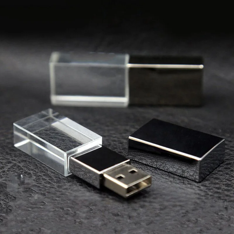Wholesale Full Capacity Crystal USB Stick 4GB Wedding Gift USB Flash Drives