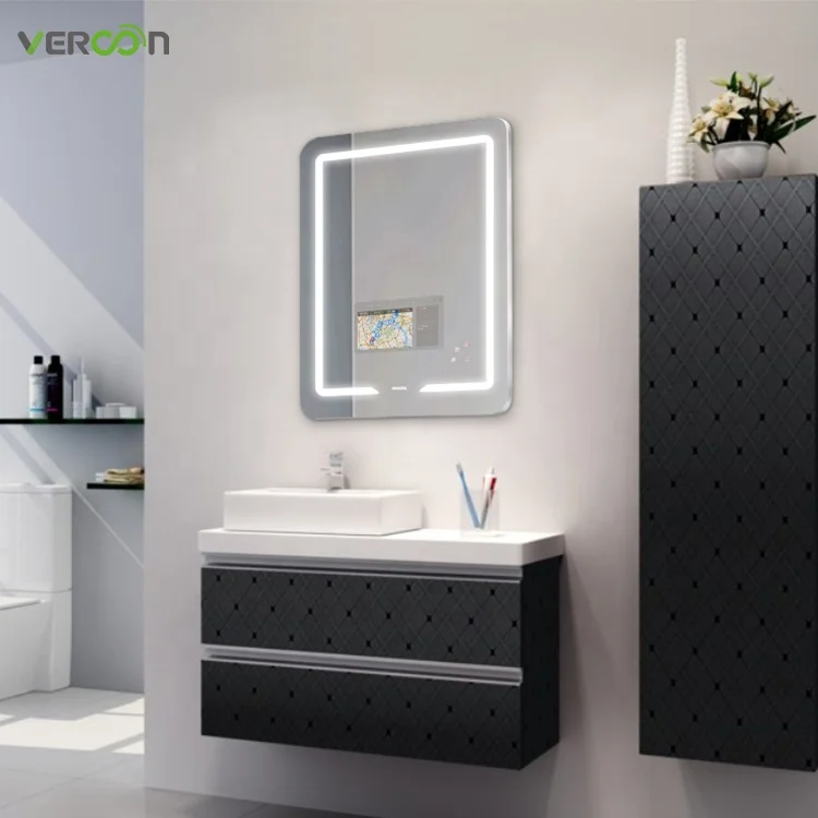 Vercon Mini Beauty Make up Table Vanity Small Smart Mirror Magic with LED Lights