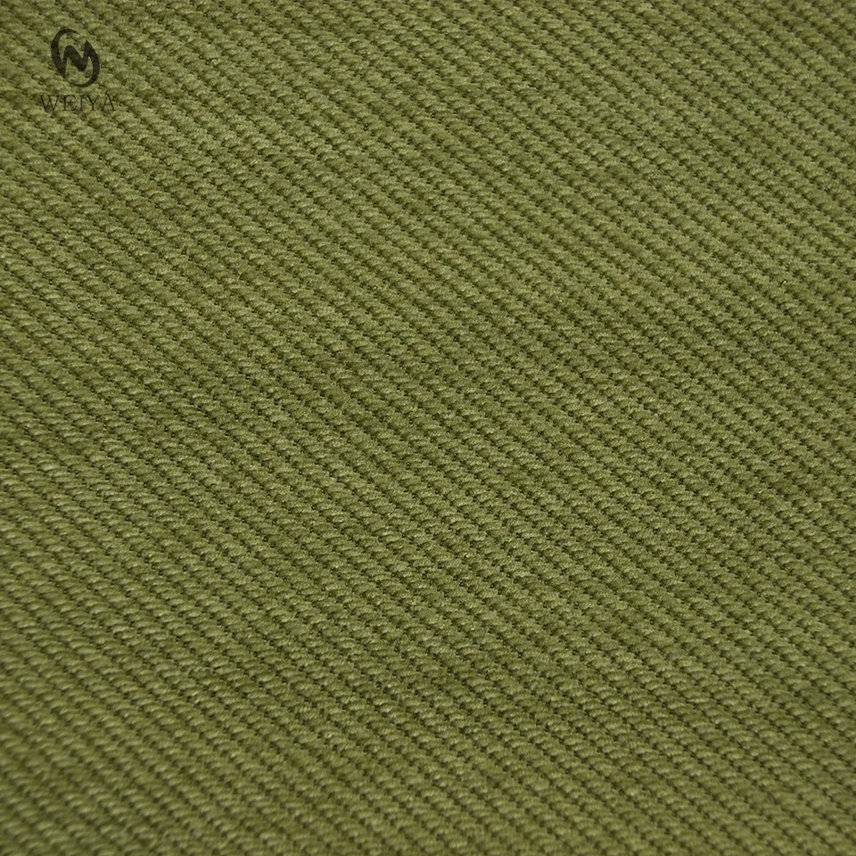 Fall winter suit pants cloth warm microfiber soft noodle thick twill spandex poly chenille blended fabric