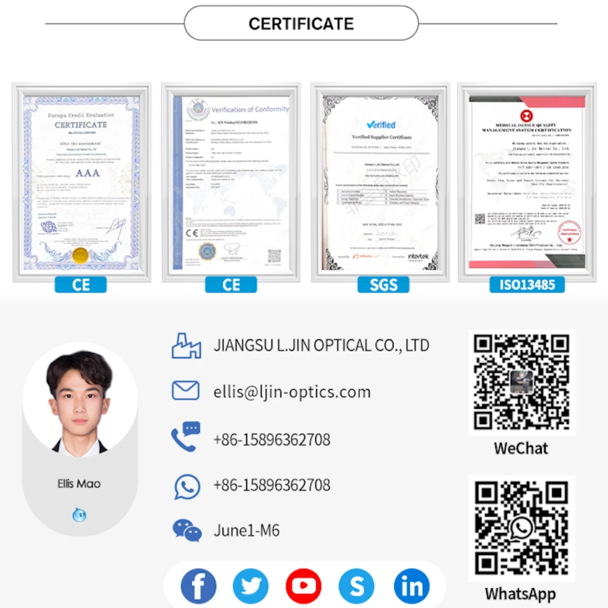 L.Jin Factory New Product 1.56 1.60 1.67 1.74 Honey-Comb Coating Blue Ray Blue Block Cut Light UV420 SHMC Resin Honeycombed Lens