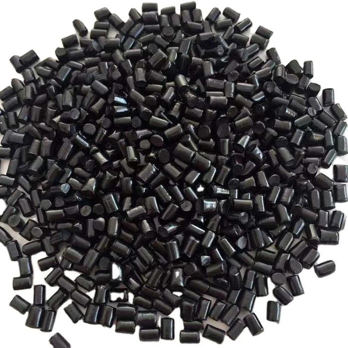 black PEEK GF30 plastic granules pellets raw materials with 30% glass fiber