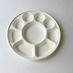Eco Friendly Bagasse serving tray with multiple  parts 9 compartment fruit food tray