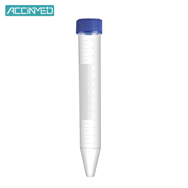 Custom Laboratory Clear PP Plastic 10ml 50ml Blue Color Transparent Sterile Micro 15ml Centrifuge Tube