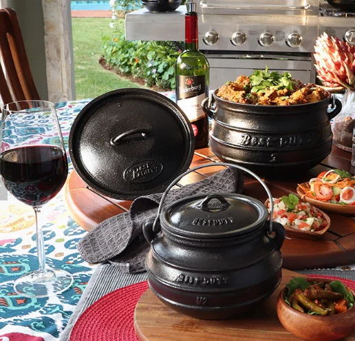 Южная Африка предварительно опытный чугун potjie горшок Охота