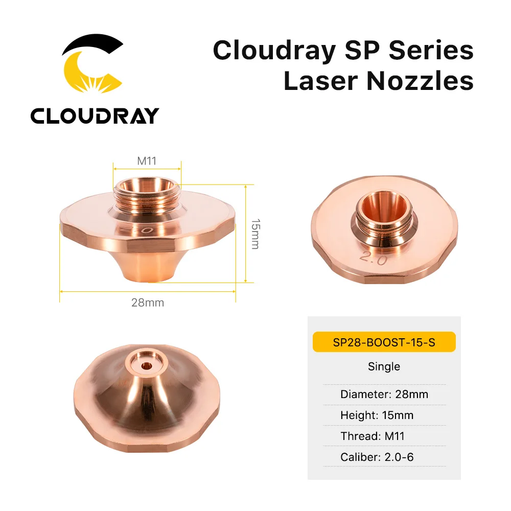 Изогнутая Лазерная насадка серии Cloudray SP для машины резки волокна