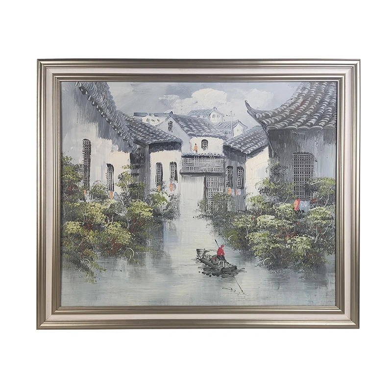 Wholesale New Cityscape Paintings Decoration Modern Handmade Oil Painting