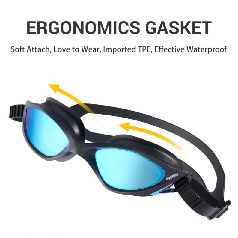Wholesale Anti-Fog Swimming Flux Mirrored Coating Longsail Splash Tyr Swim Goggle With Nose Cover