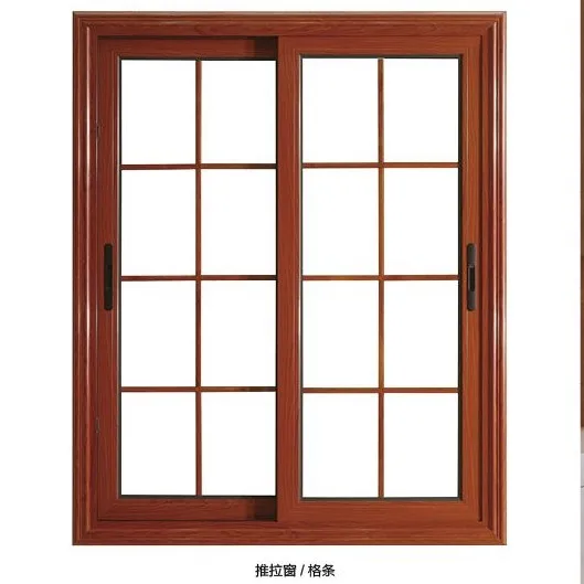 Cheap price Modern grill design aluminium sliding window