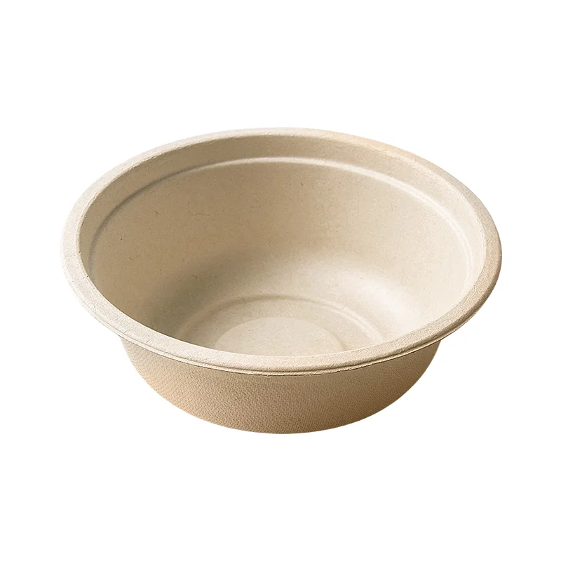 High Quality Single-Use Custom Disposable Craft Paper Grease Proof Tableware Meal Bowl Supplies for Hotels and Restaurants