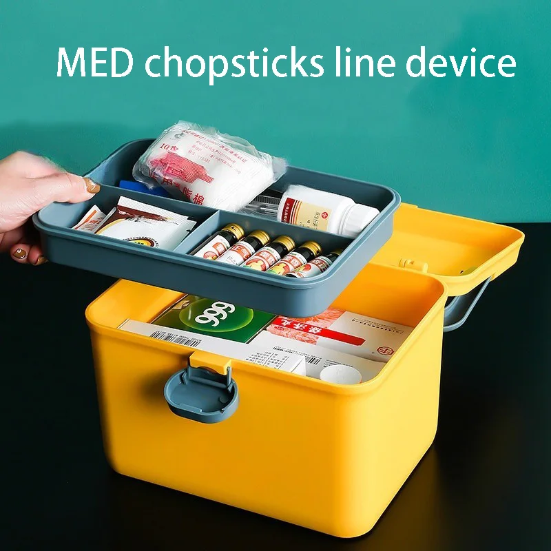 Medium size Multipurpose Storage Box Sundries Organizer Medicine Box Family First Aid Box Home Medicine Kit