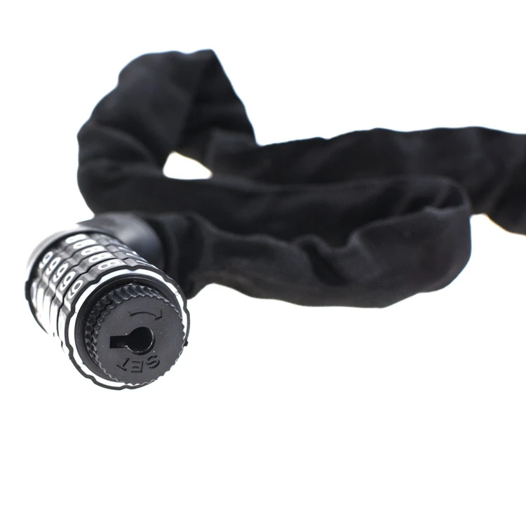 YH1366 Bicycle Lock, 5-Digit Resettable Combination 90mm Bicycle Chain Cable Locks for Bike, Motorcycle, Door, Gate,Fence, Grill