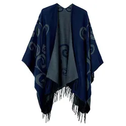 Open Front Women Sweater Capes 2022 Spring New Shawl Wrap Ponchos Fashion Female Cloak Capes Knitting
