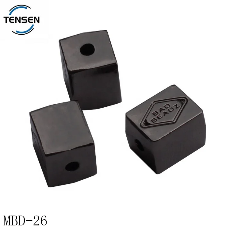 Бусины из цинкового сплава с гравировкой имени для браслета, 8 мм