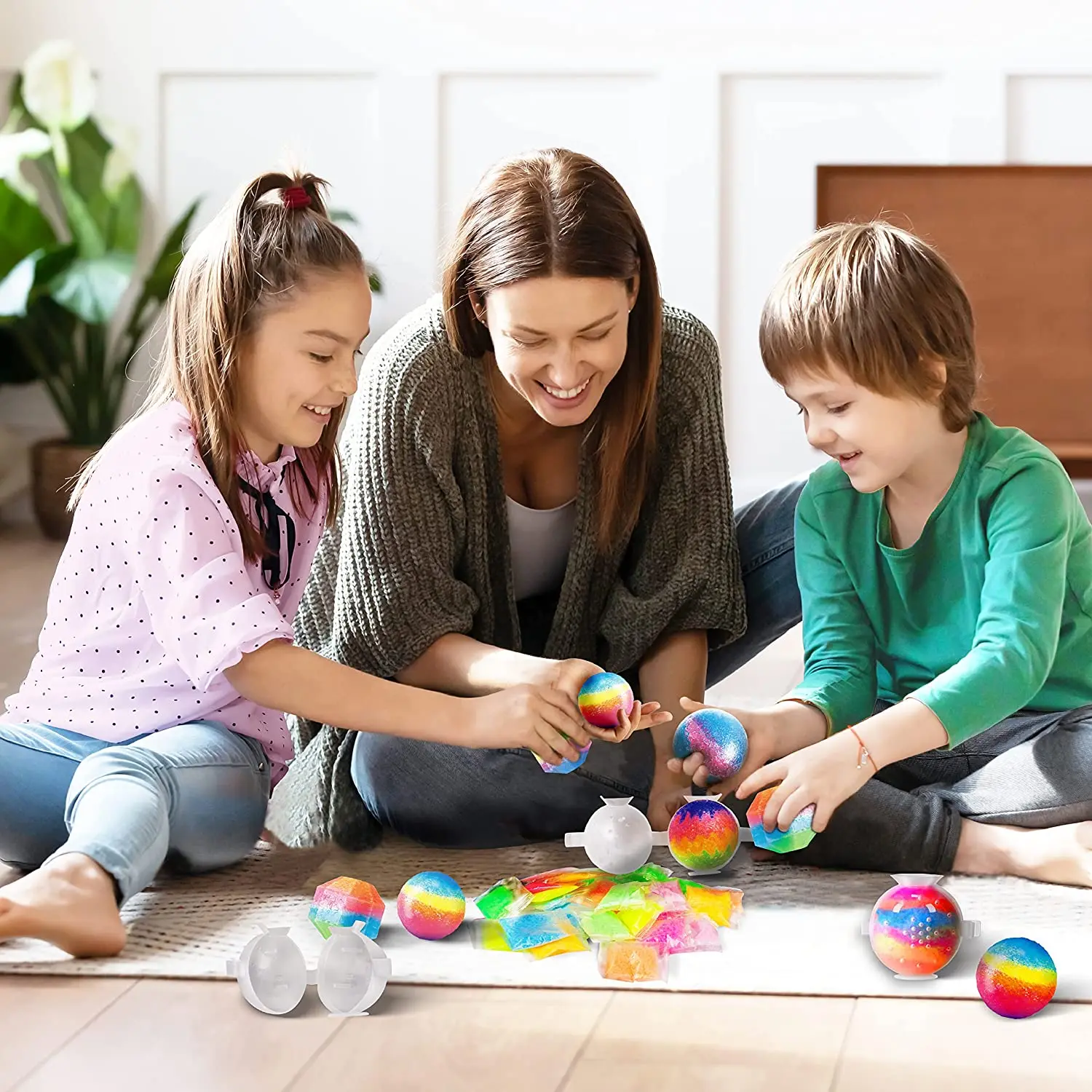 DIY Super Bouncy Balls Kit - Make Your Own Bouncy Balls, Crystal Power Kids Crafts Kits
