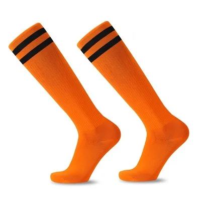 
OEM Custom Men Long Soccer Socks Knee Copper High Stockings Sports Compression Football Sport Socks 