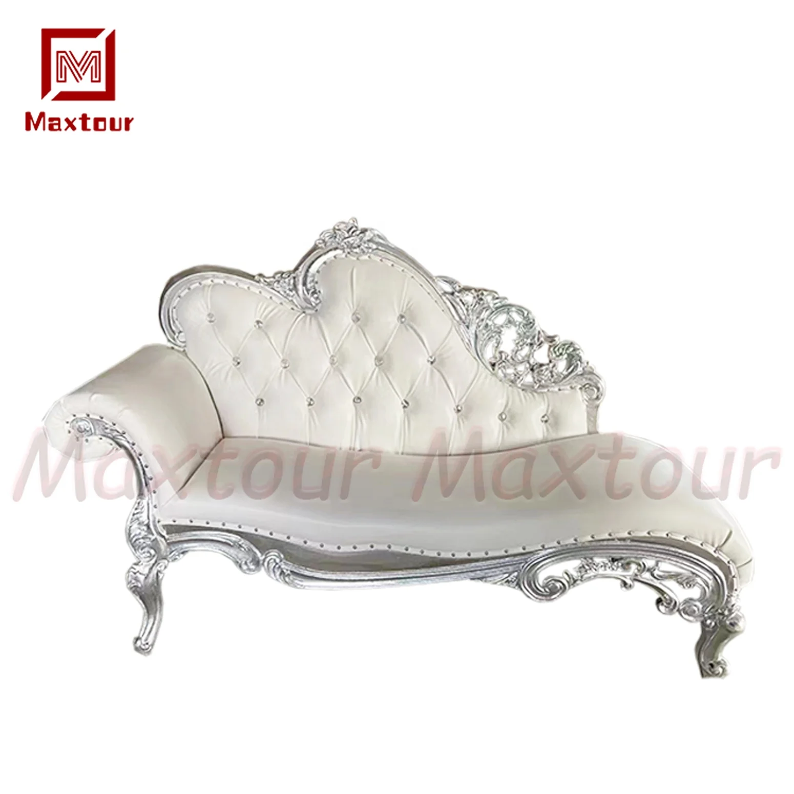 Wedding Hall Furniture Hot Sale Royal Bride Groom Comfortable Sofa Furniture Luxury Leather Wedding Sofa