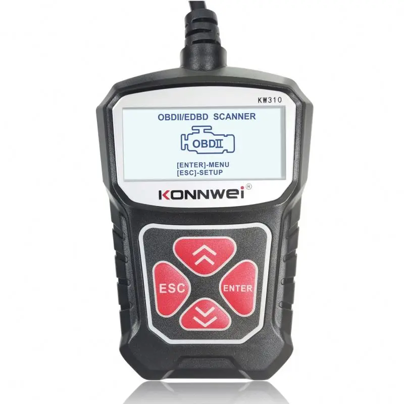 Universal Cheap price Automotive Scanner Vehicle Code Reader OBD2 scanner Konnwei KW310 auto Diagnostic Tool With 7 Language