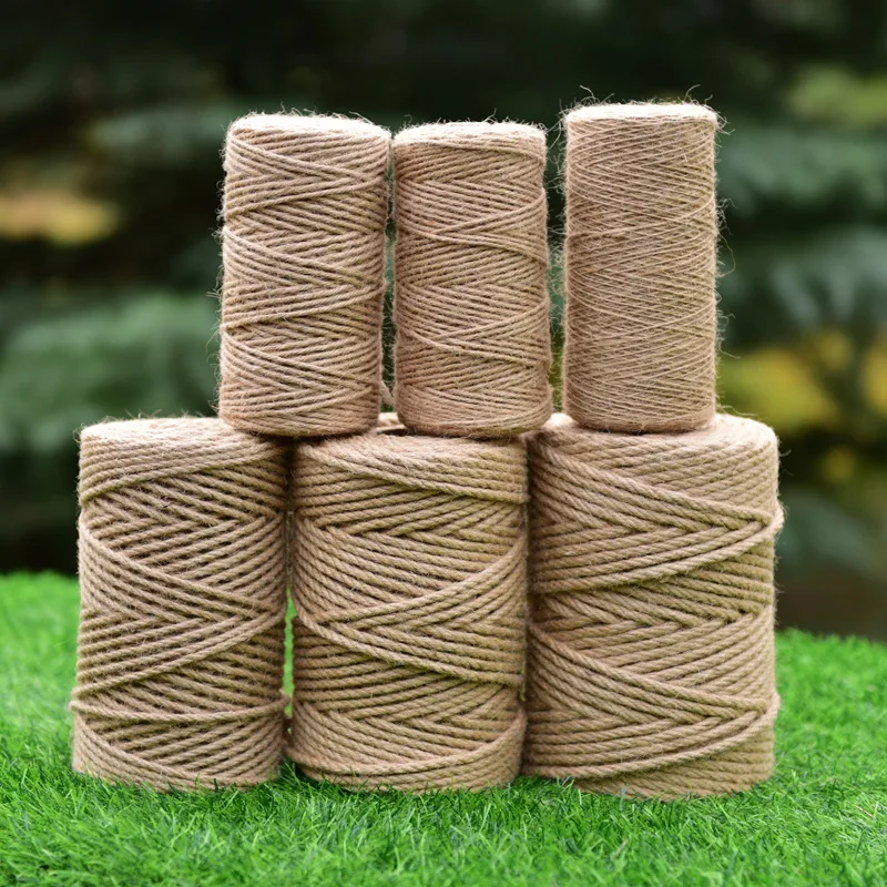 Eco-friendly natural binding jute rope hemp braided twine rope jute rope 8mm for handmade decoration