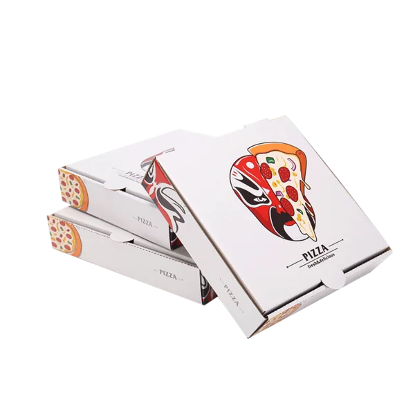 Оптовая продажа, упаковка для пиццы из биоразлагаемого материала, жесткая коробка для пиццы разных размеров