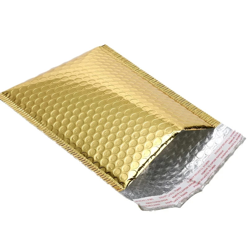 
Wholesale Custom Gold Plating Paper Bubble Envelopes Bags Postal Courier Mailing Bag Padded Shipping Envelope Bubble Mailing Bag 