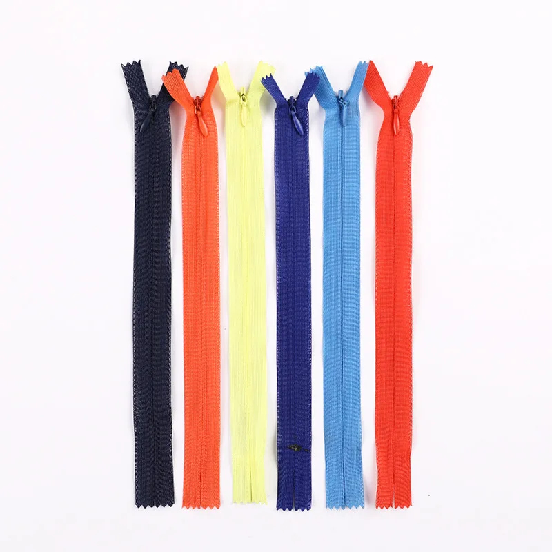 High quality 3# nylon zipper code closed tail lace edge invisible cheongsam skirt pillow quilt cover invisible zipper